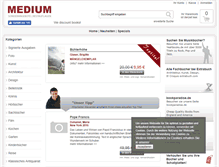Tablet Screenshot of medium-books.de